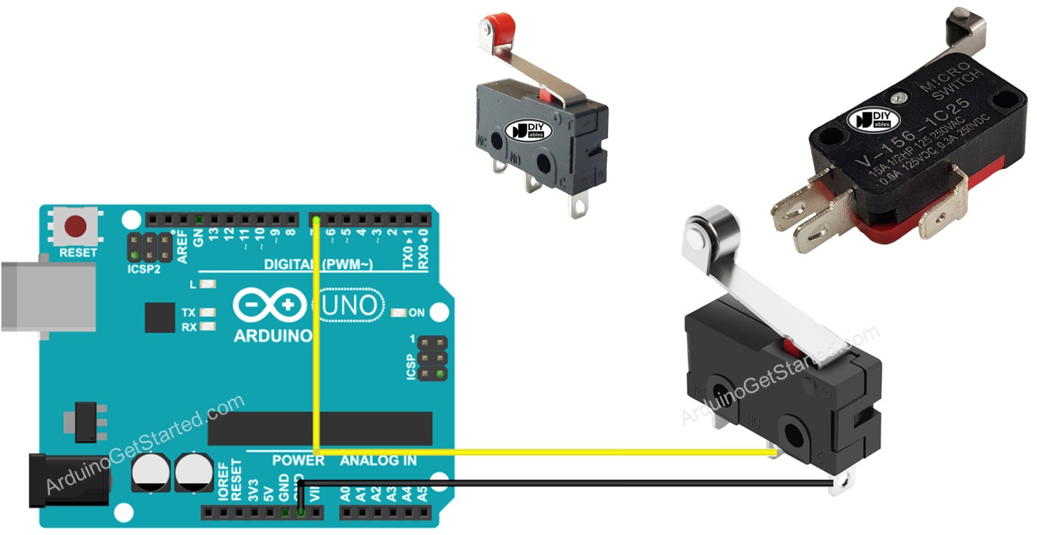 Arduino com chave de fim de curso