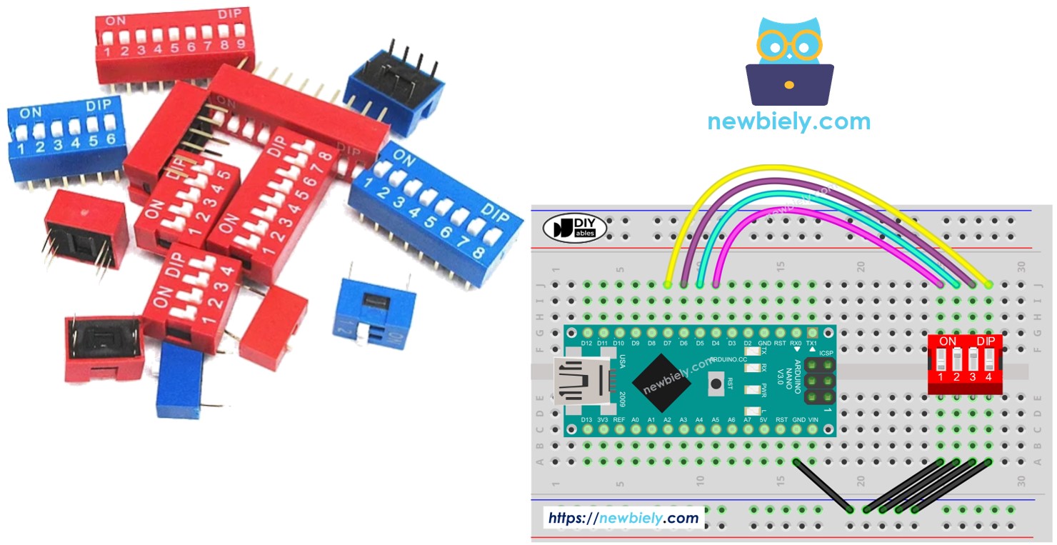 Arduino Nano com Chave DIP