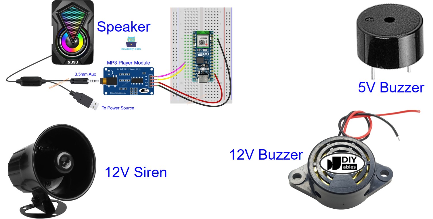 Arduino Nano ESP32 Áudio
