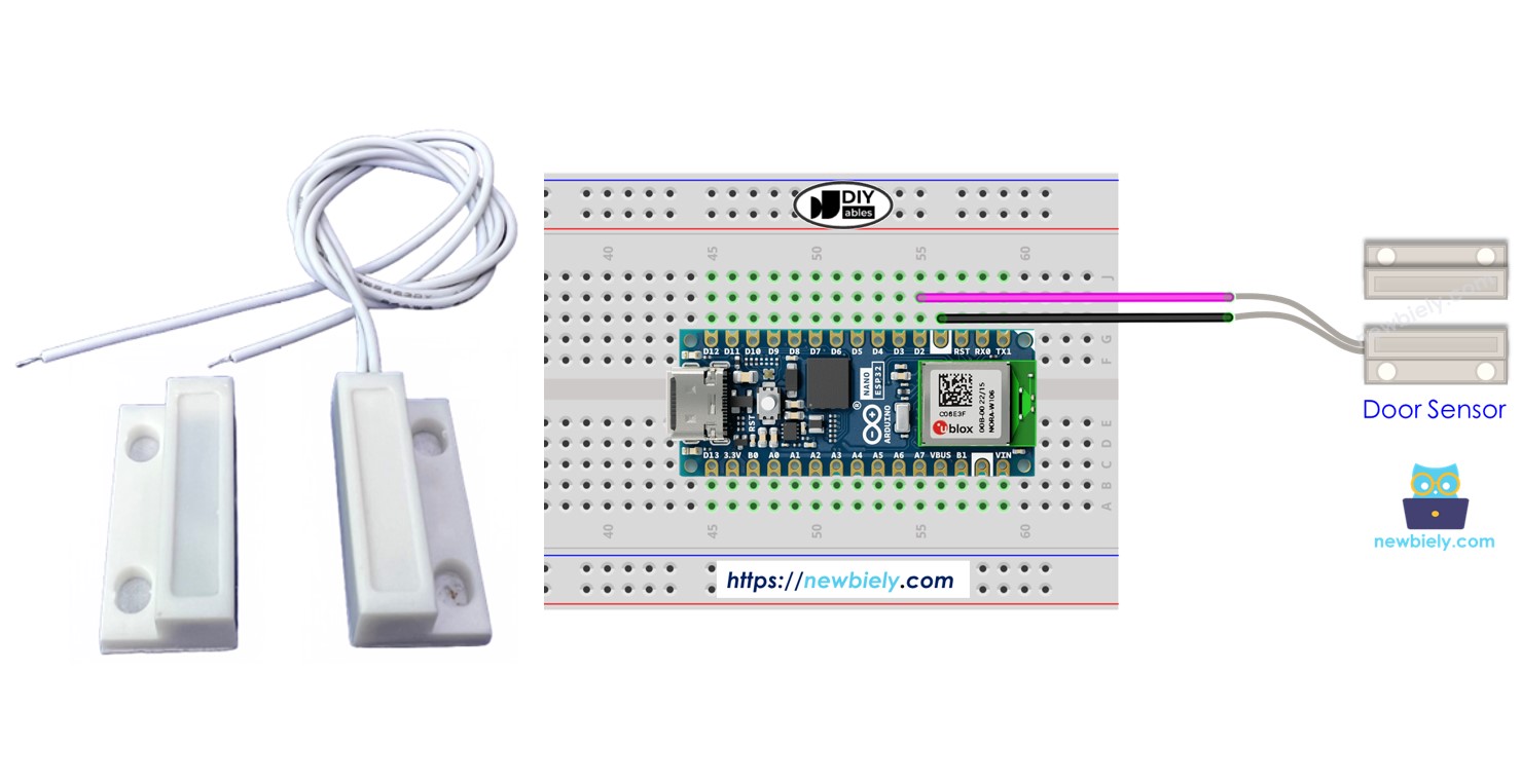 Arduino Nano ESP32 Sensor de Porta