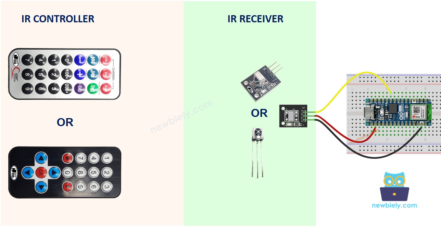 Arduino Nano ESP32 Infravermelho