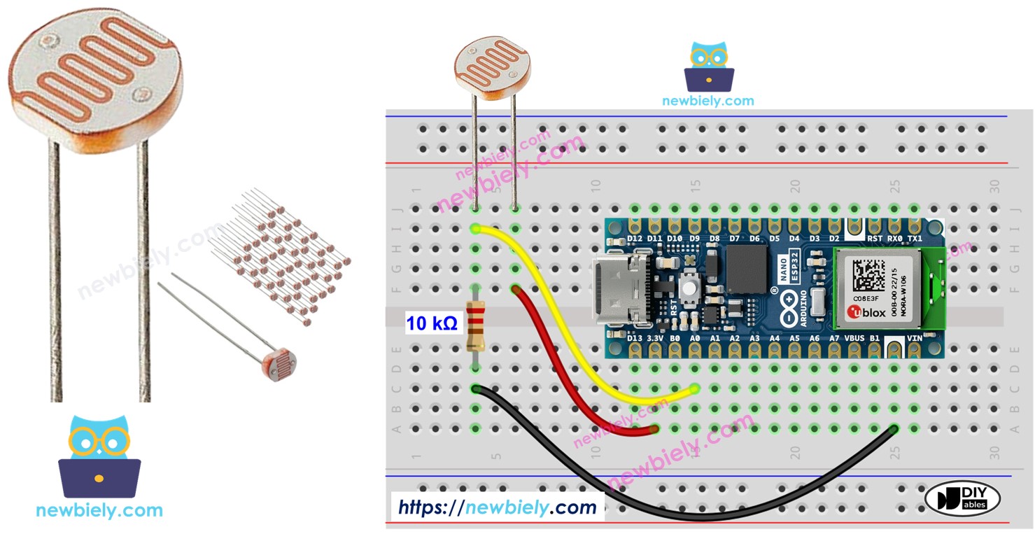 Arduino Nano ESP32 Sensor de Luz