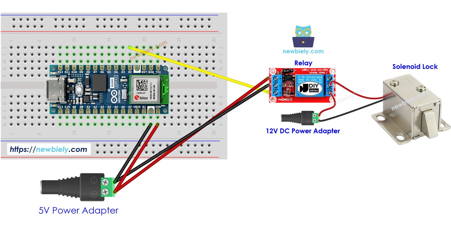 Arduino Nano ESP32 Fechadura de Porta