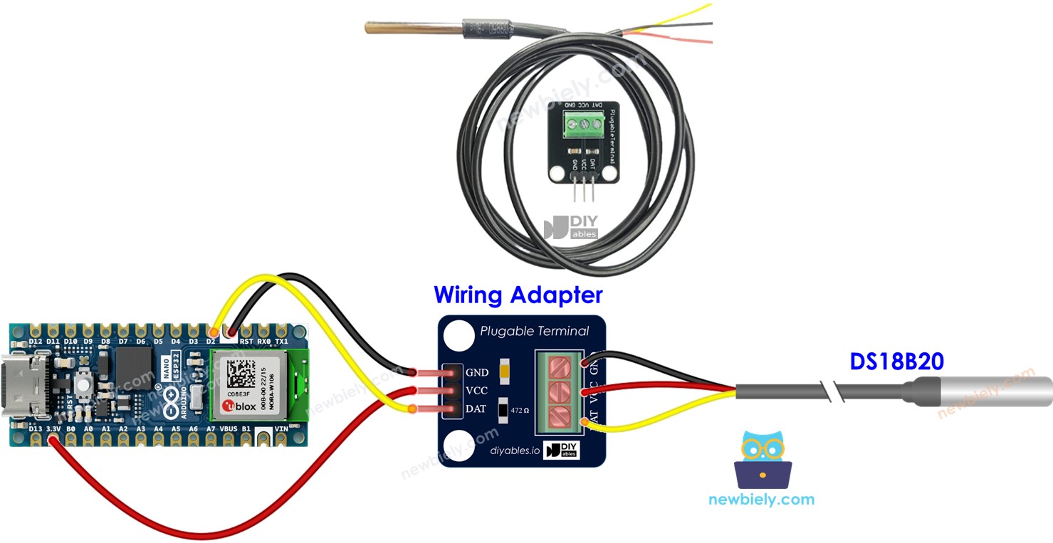 Arduino Nano ESP32 Sensor de Temperatura