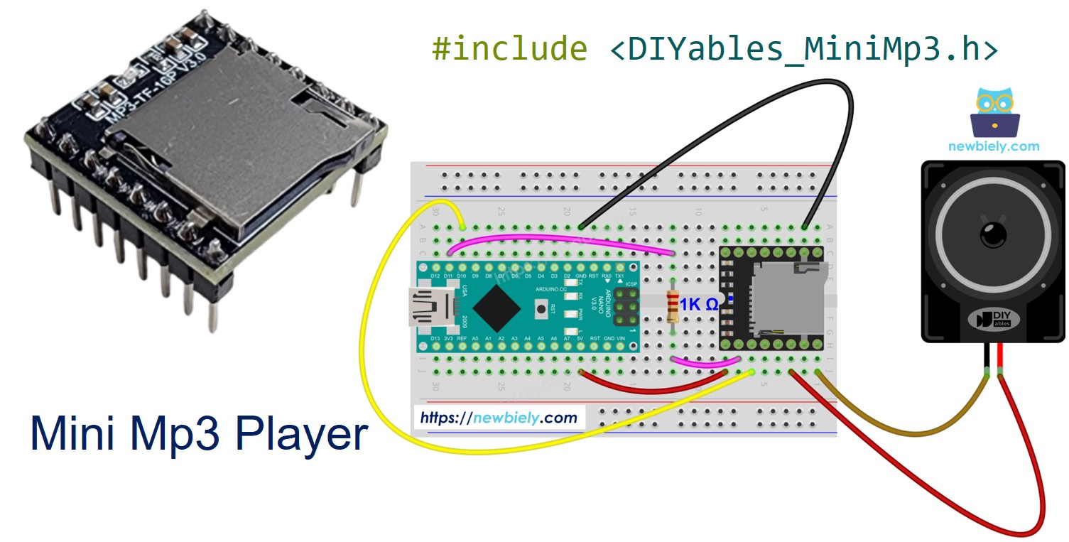 Arduino Nano Mini Mp3 Player