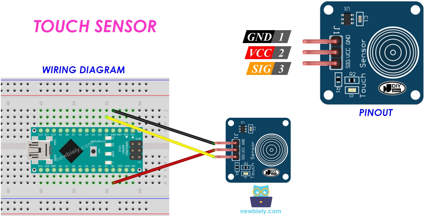 Arduino Nano Sensor de Toque