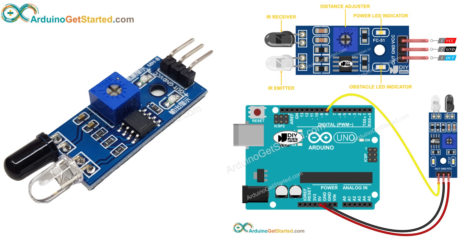 Arduino Sensor de Desvio de Obstáculos