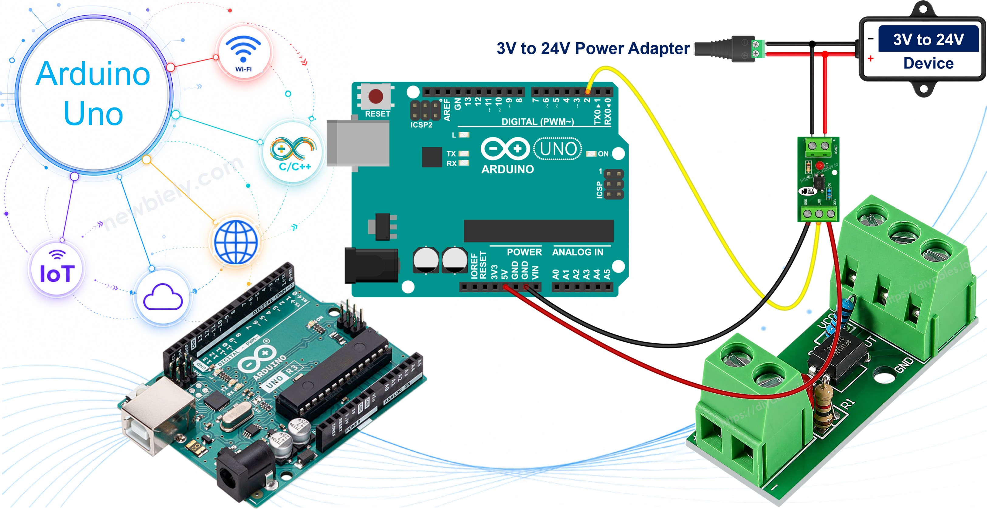 Optoacoplador PC817 com Arduino
