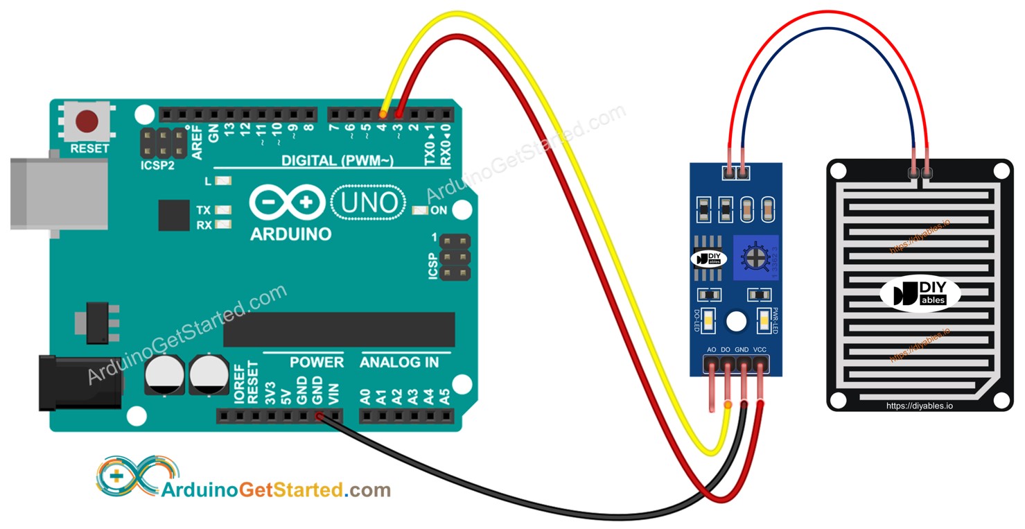 sensor de chuva com arduino