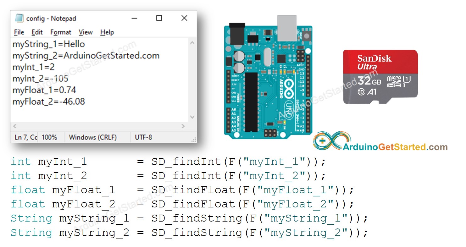 Arquivo de Configuração no Cartão Micro SD com Arduino