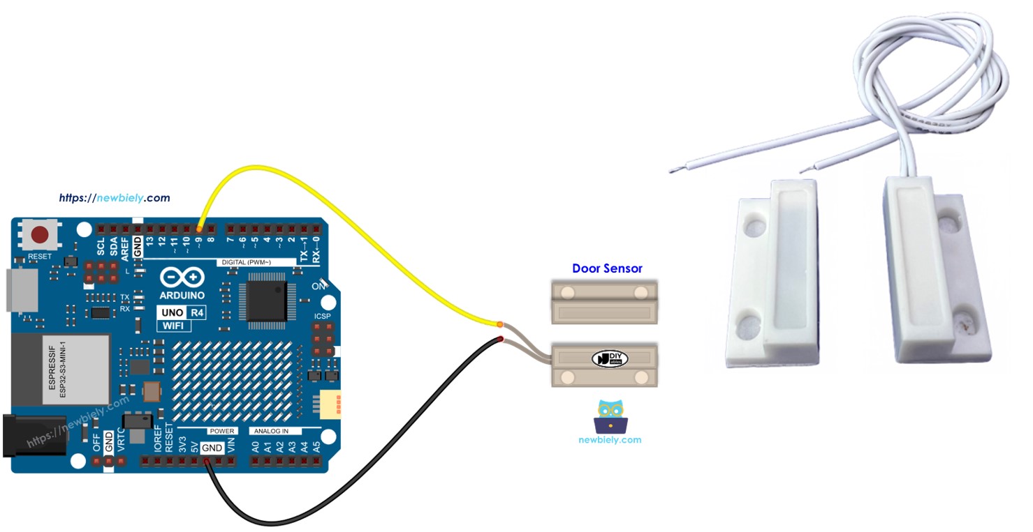 Arduino Uno R4 Sensor de Porta