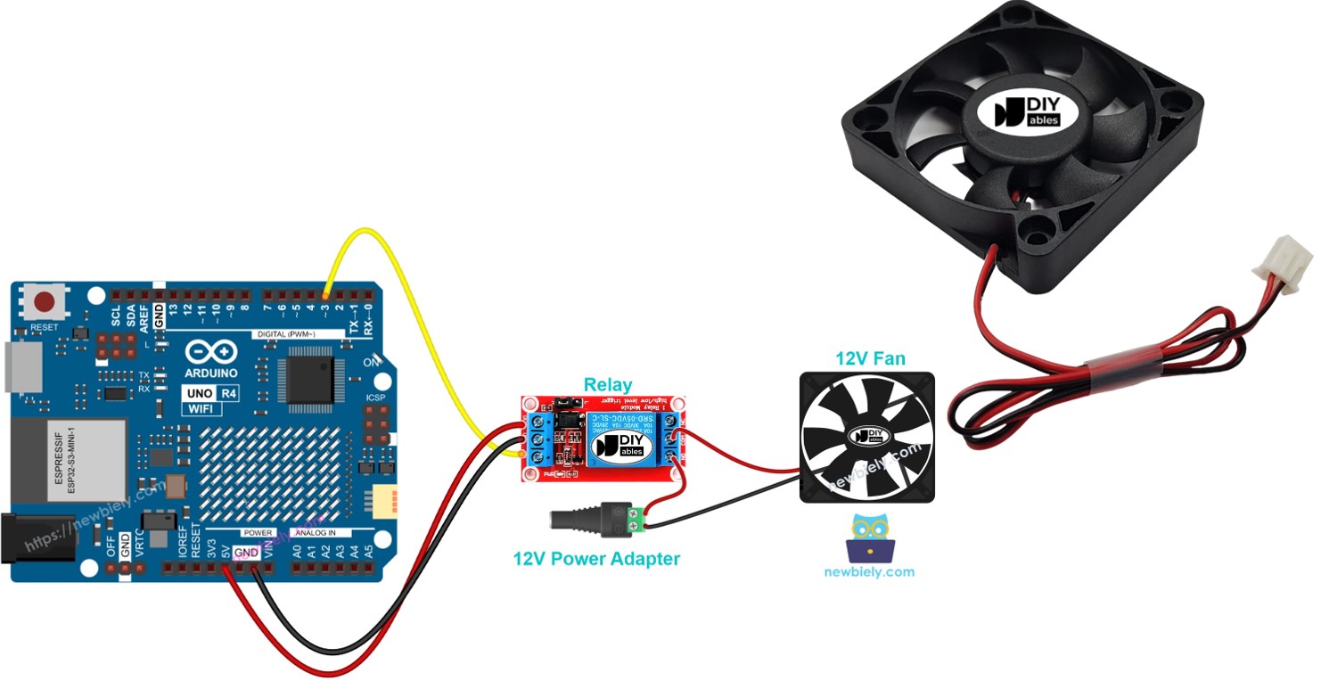 Arduino UNO R4 ventilador