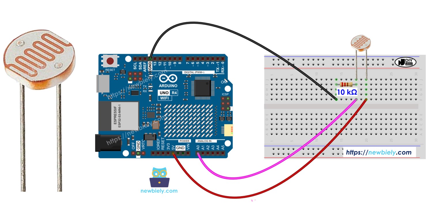 Arduino Uno R4 Sensor de Luz