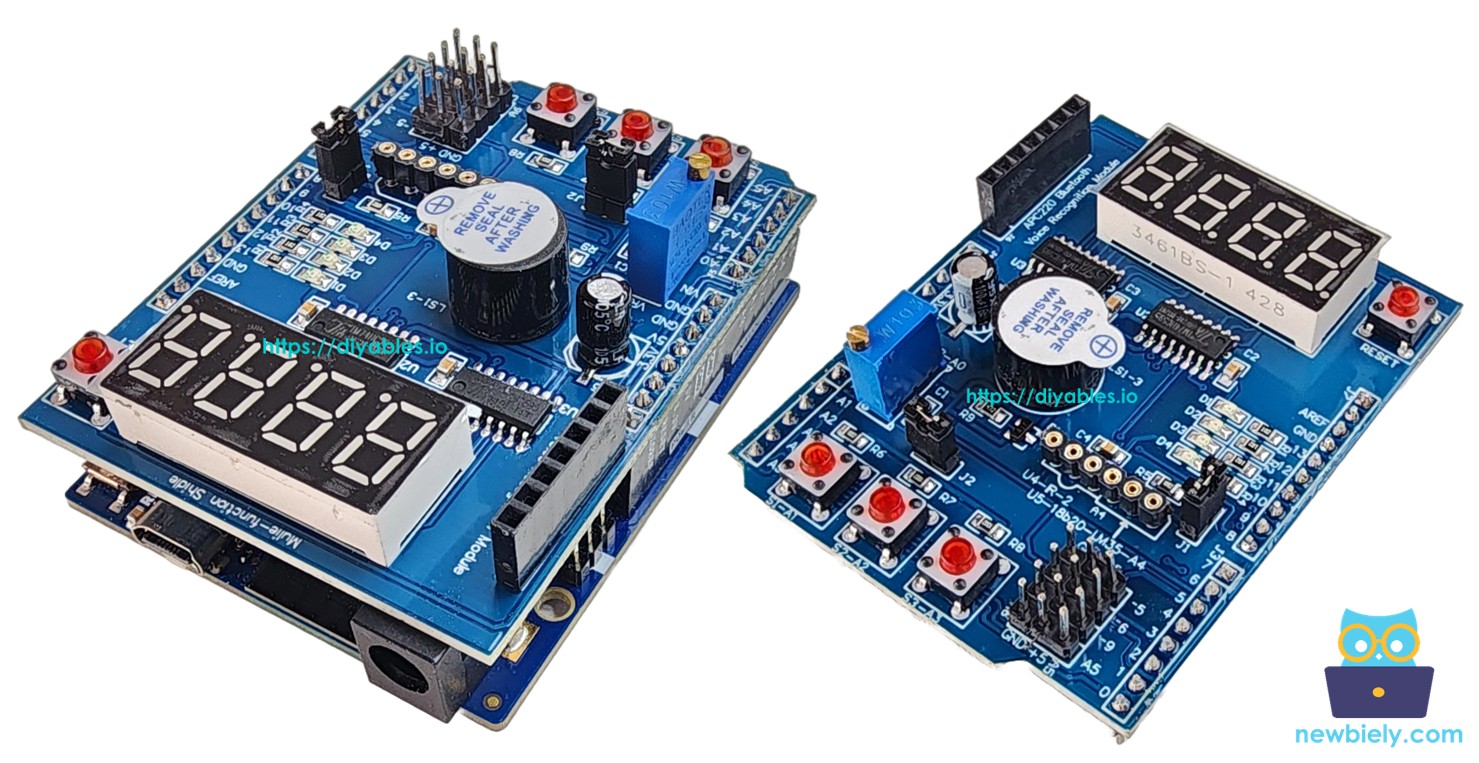Multi-Function Shield com Arduino Uno R4