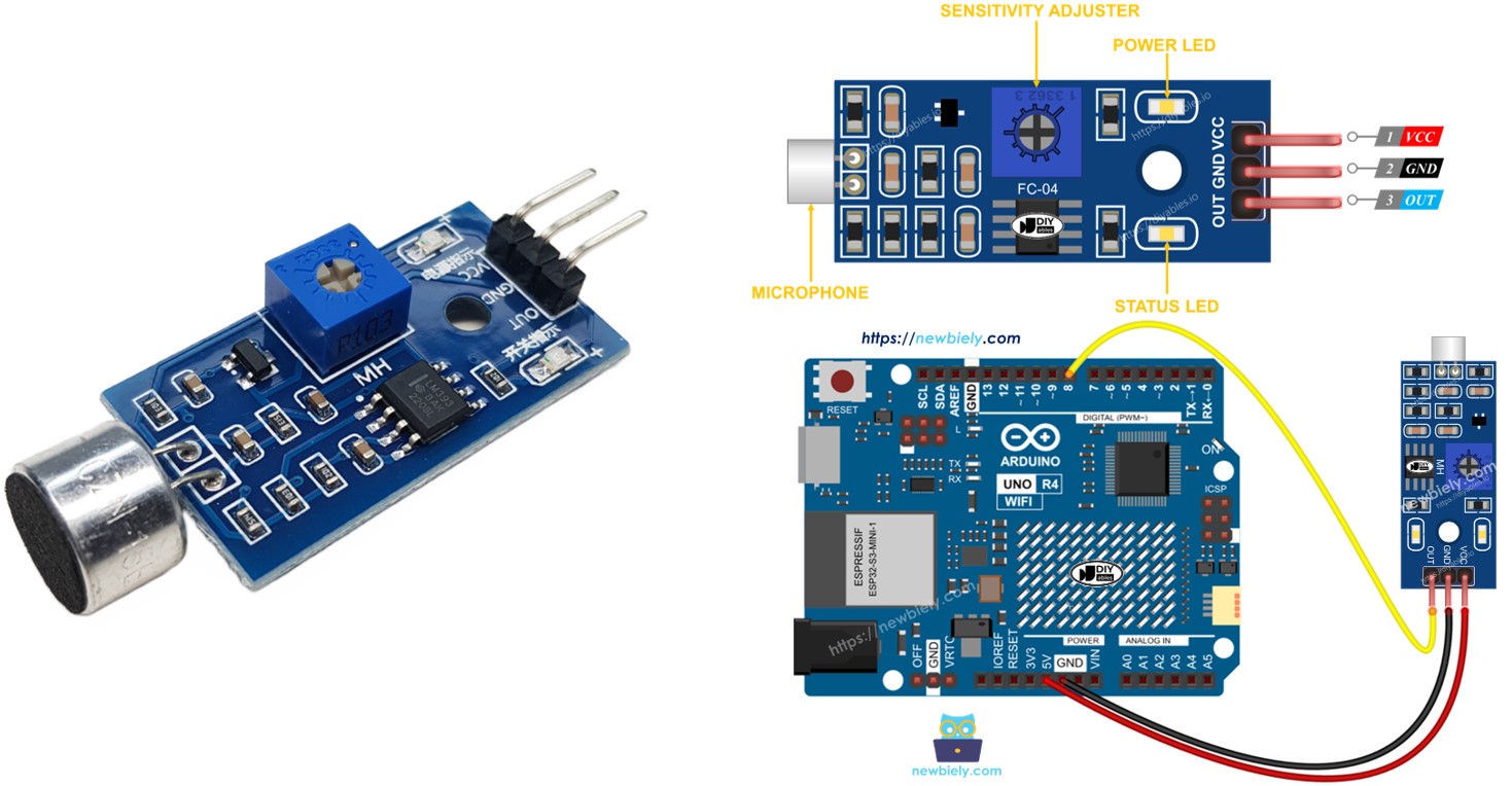 Arduino Uno R4 Sensor de Som