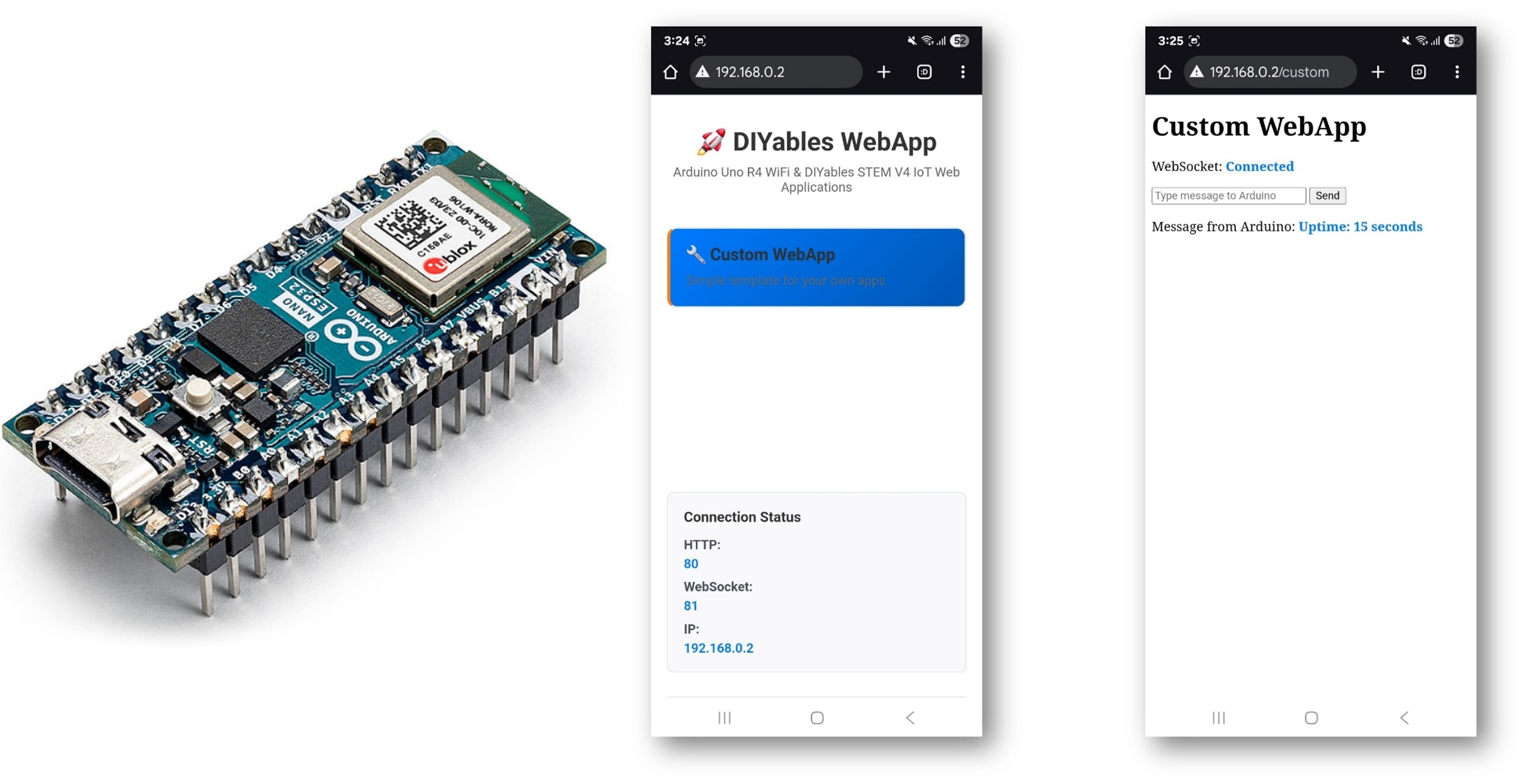 Exemplo Custom WebApp com Arduino - Tutorial para Criar Sua Própria Interface Web