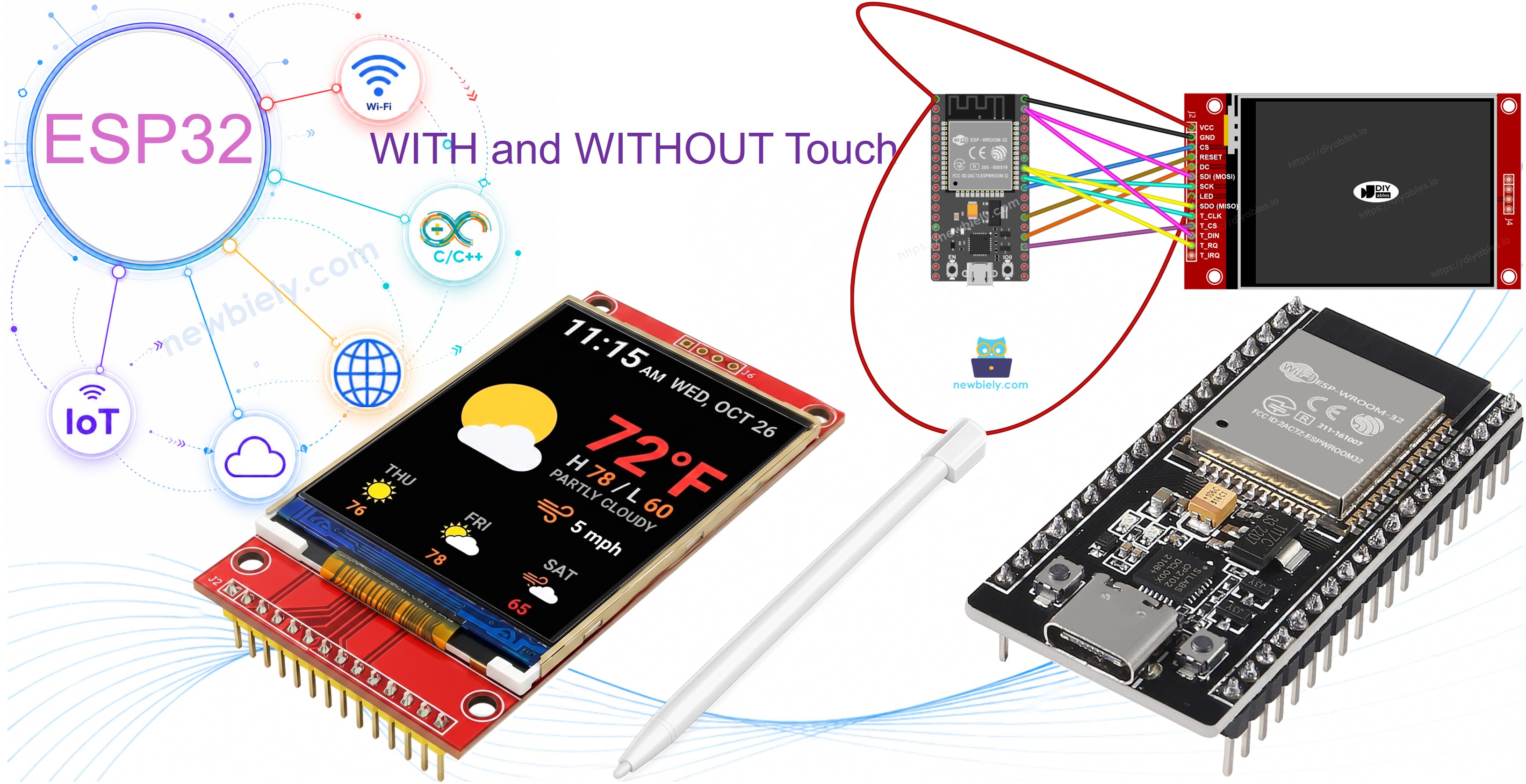 Display TFT SPI com ESP32