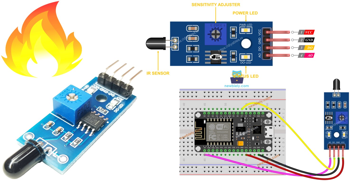 ESP8266 Sensor de Chama