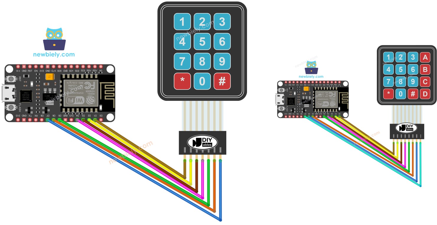 ESP8266 Teclado