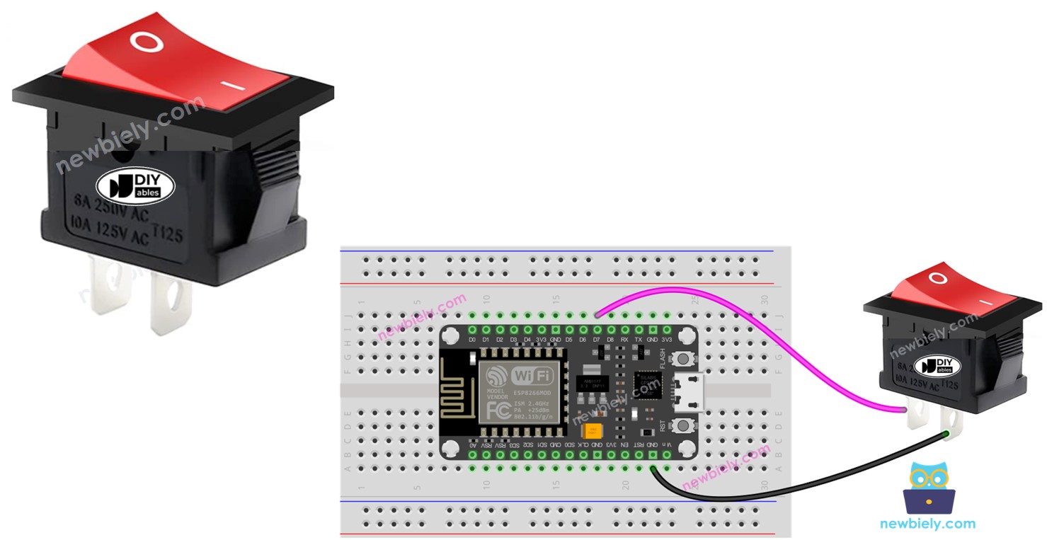 Chave ON/OFF com ESP8266 NodeMCU