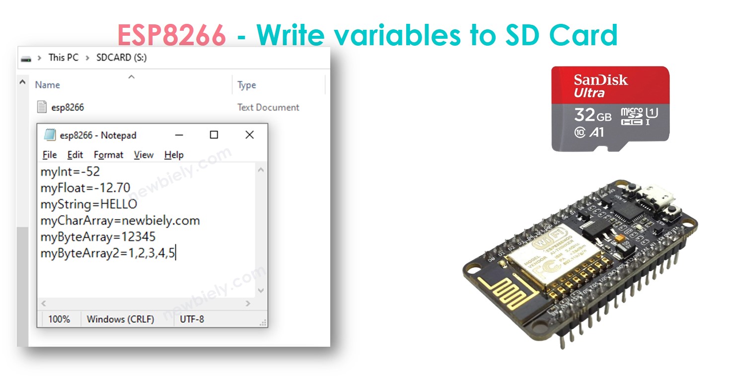Cartão Micro SD com ESP8266 NodeMCU