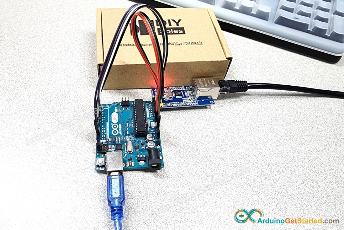Conexão do Arduino com módulo Ethernet