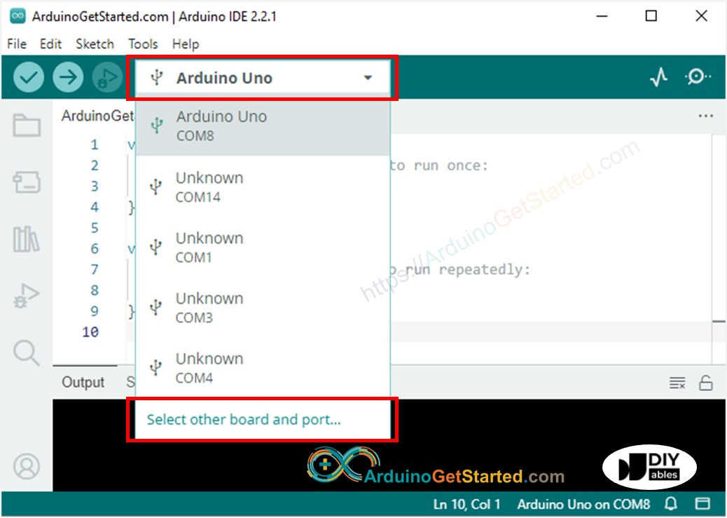 Arduino IDE - Como selecionar a placa Arduino