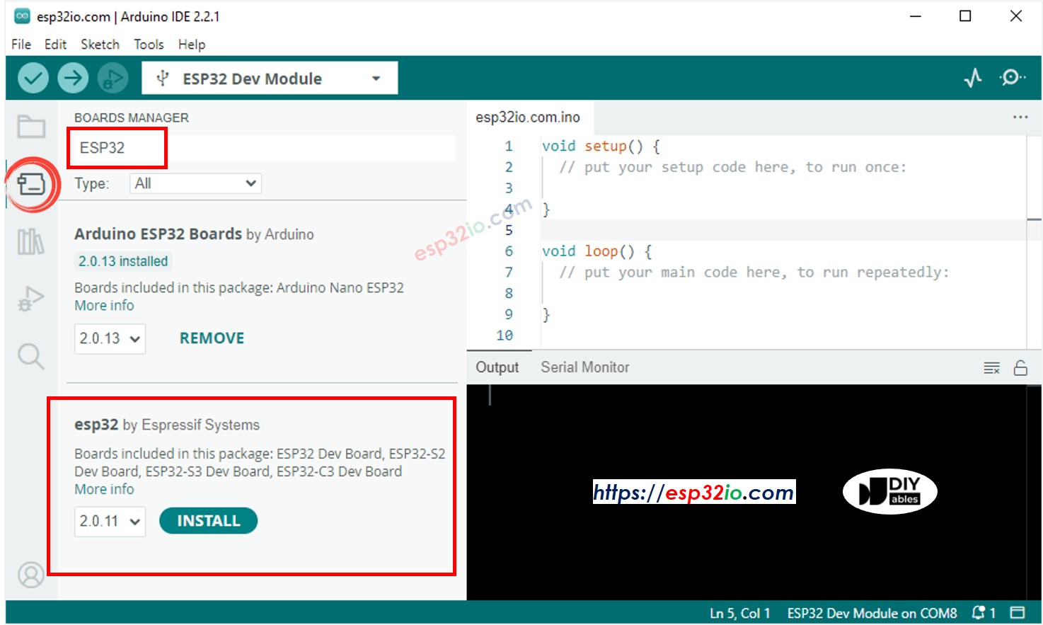 Arduino IDE - Como instalar o ESP32