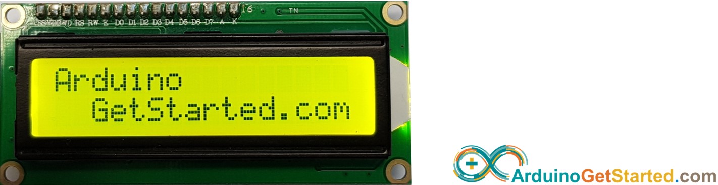 Arduino mostrando texto no LCD