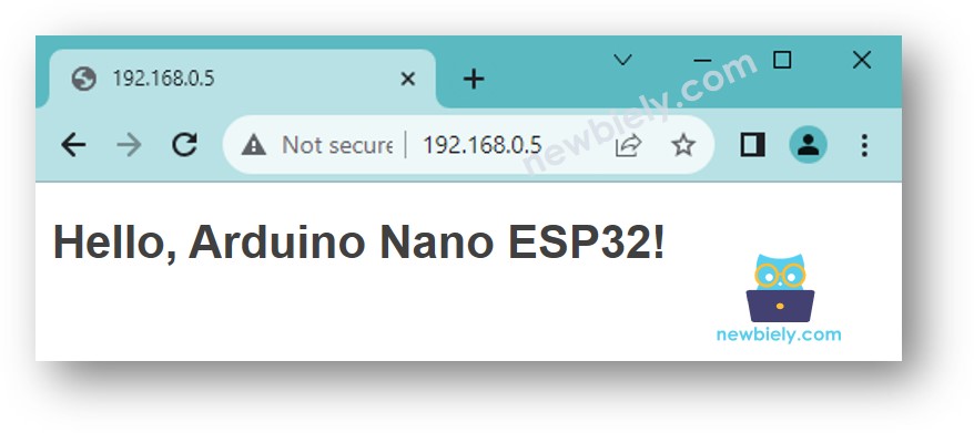Servidor web do Arduino Nano ESP32