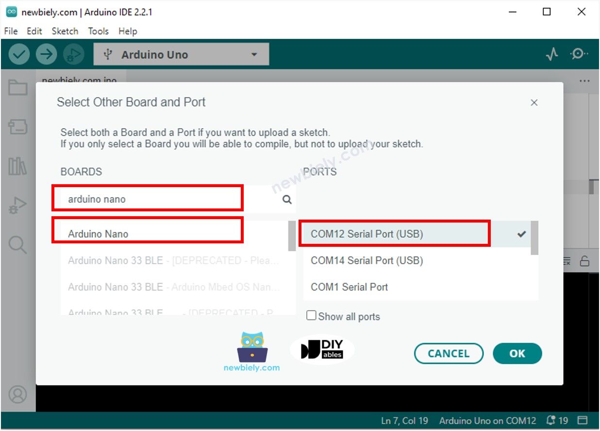 Arduino IDE - Como selecionar a porta COM