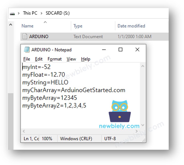Arduino Nano grava variável no Cartão Micro SD