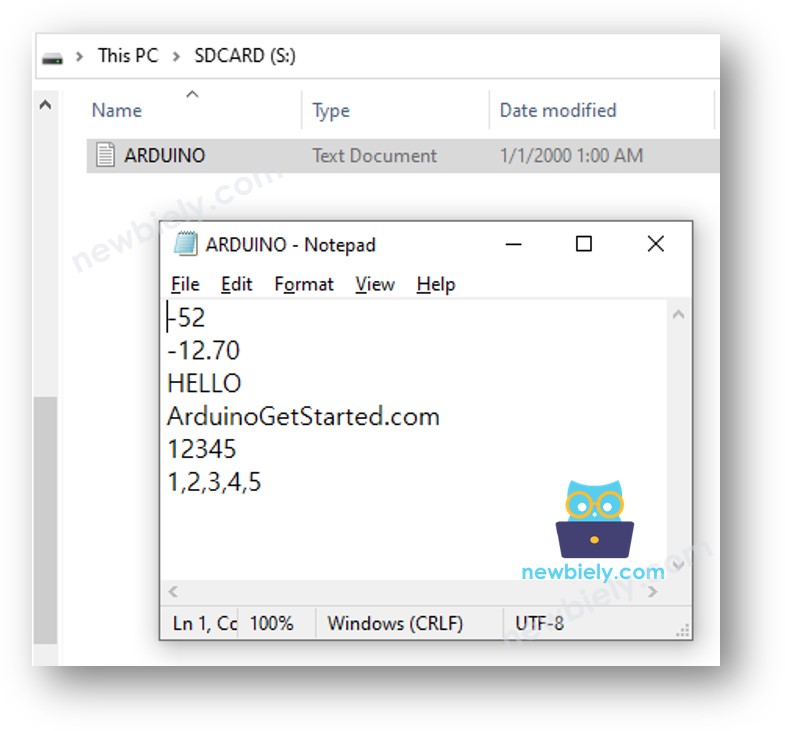 Arduino Nano grava variável no Cartão Micro SD