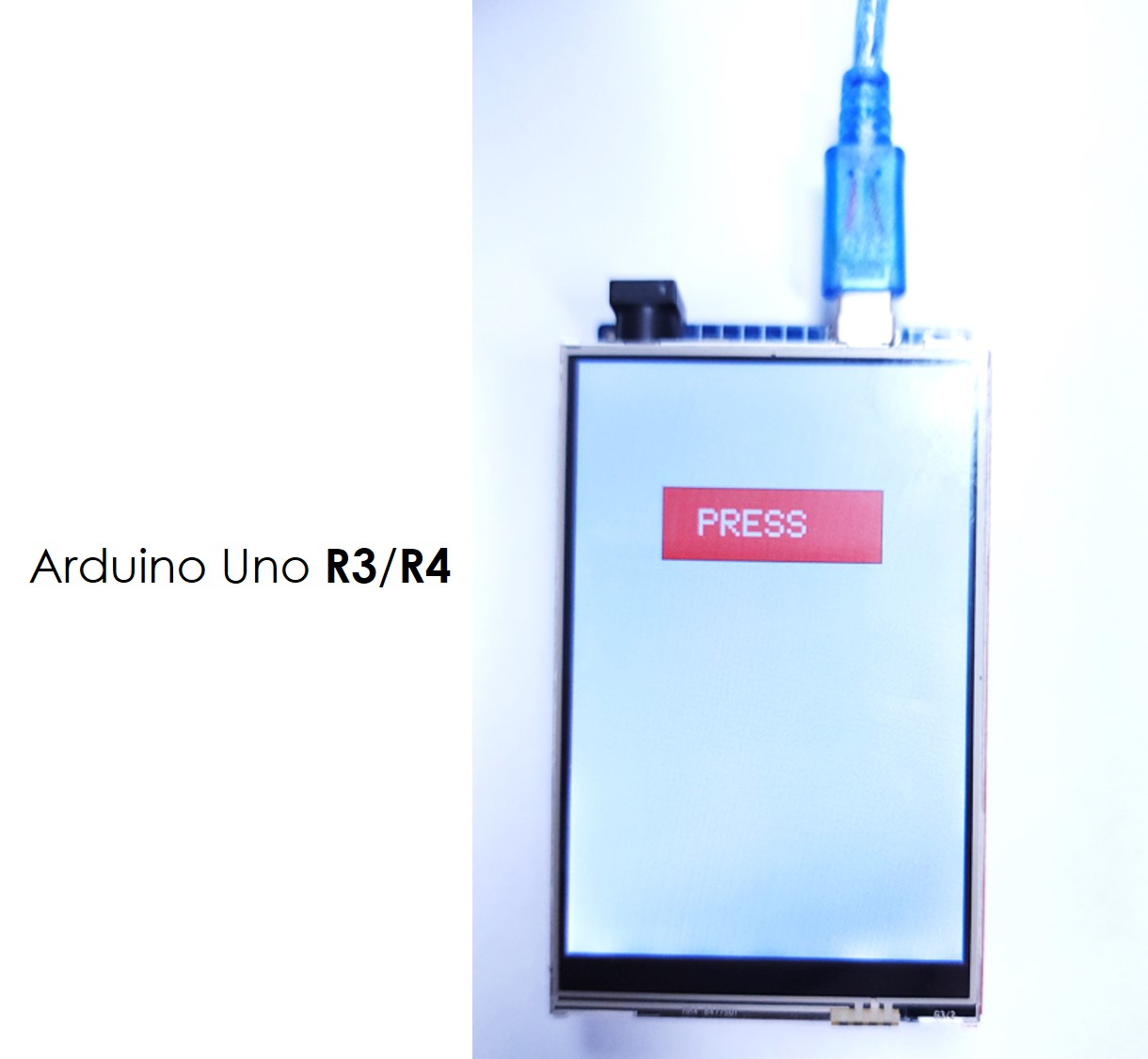 Evento de botão touch pressionado/solto do Arduino no display TFT LCD Touch