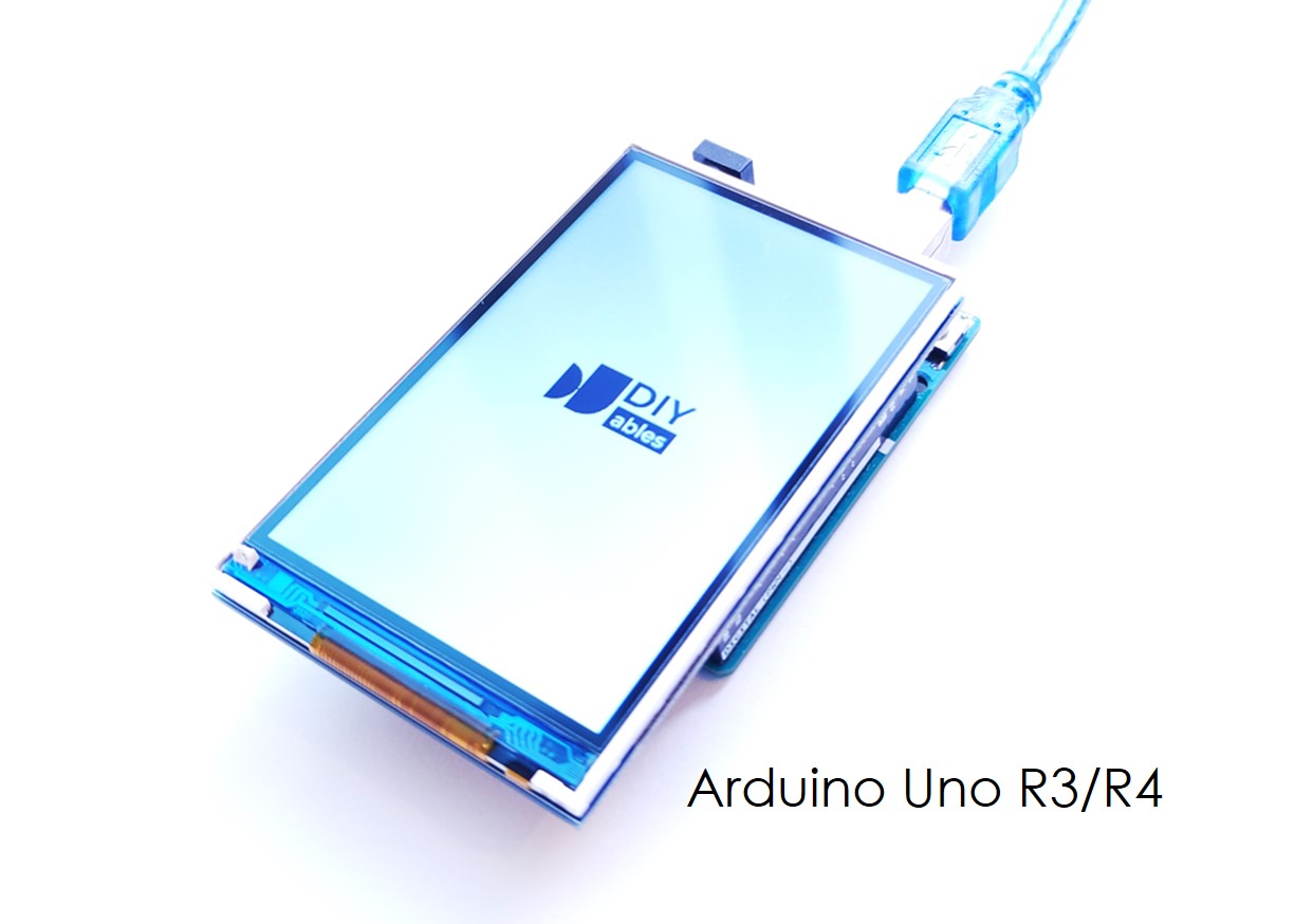 Arduino UNO R4 exibindo uma imagem no display TFT LCD