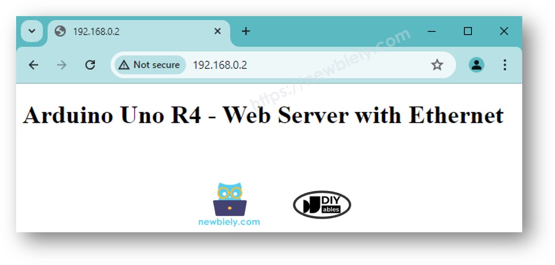 Servidor Web Ethernet do Arduino UNO R4