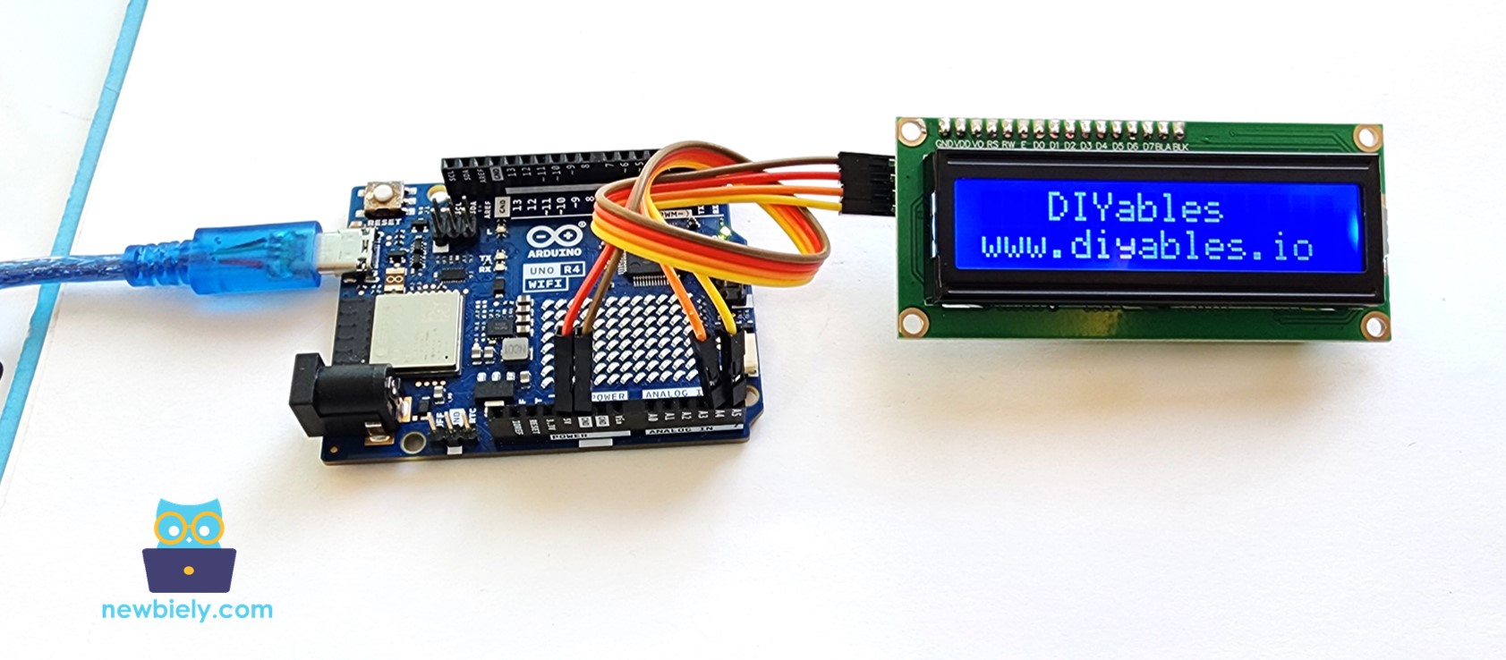 Display LCD I2C com Arduino UNO R4