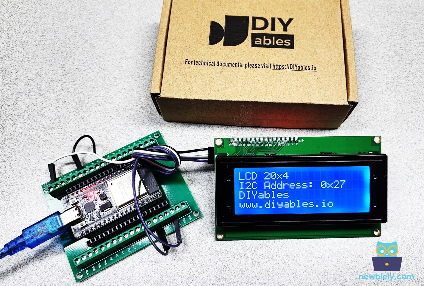 LCD 20x4 com ESP32