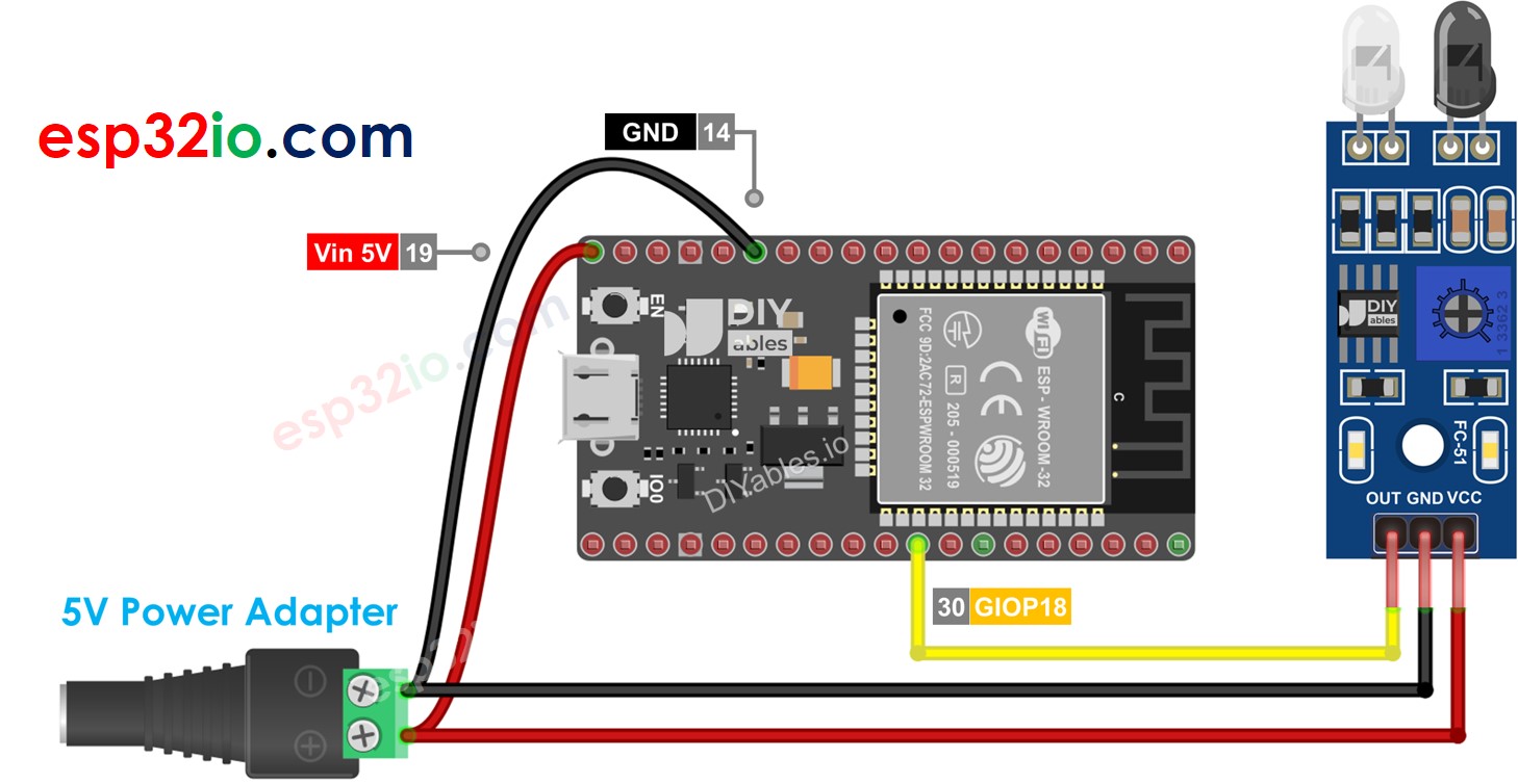 ESP32 Sensor de Desvio de Obstáculos