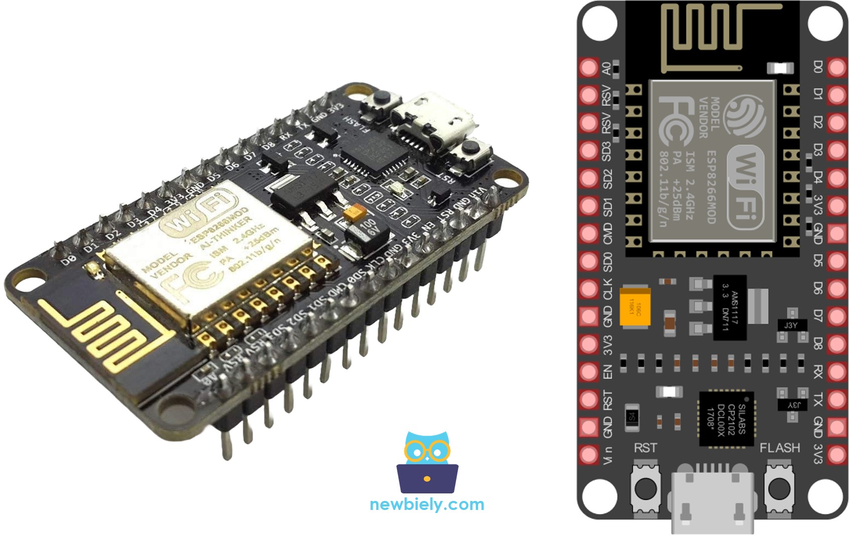 placa de desenvolvimento esp8266 nodemcu