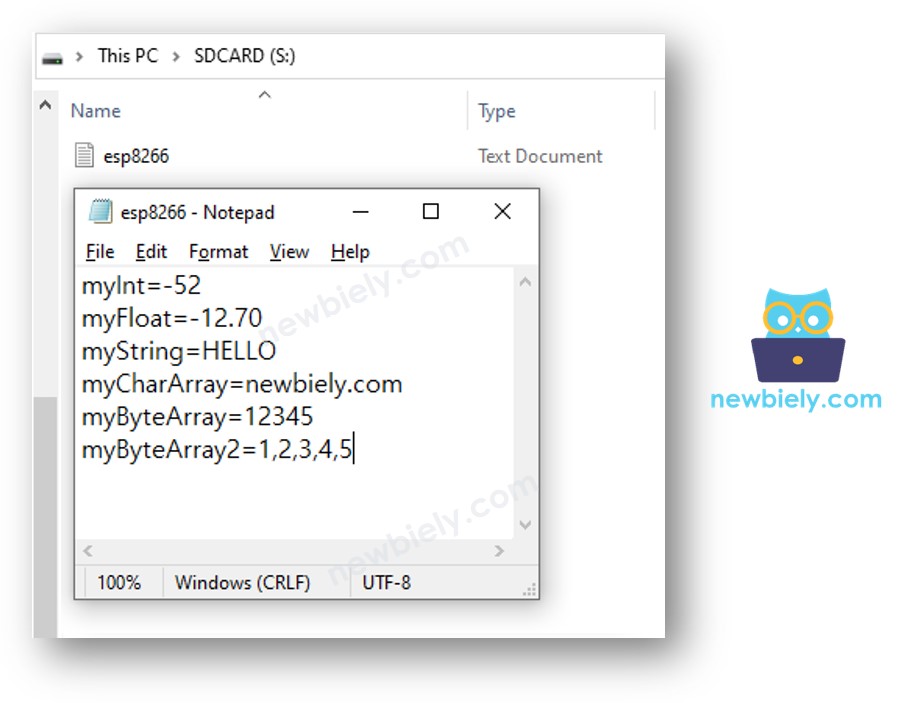 ESP8266 NodeMCU grava variável no cartão Micro SD