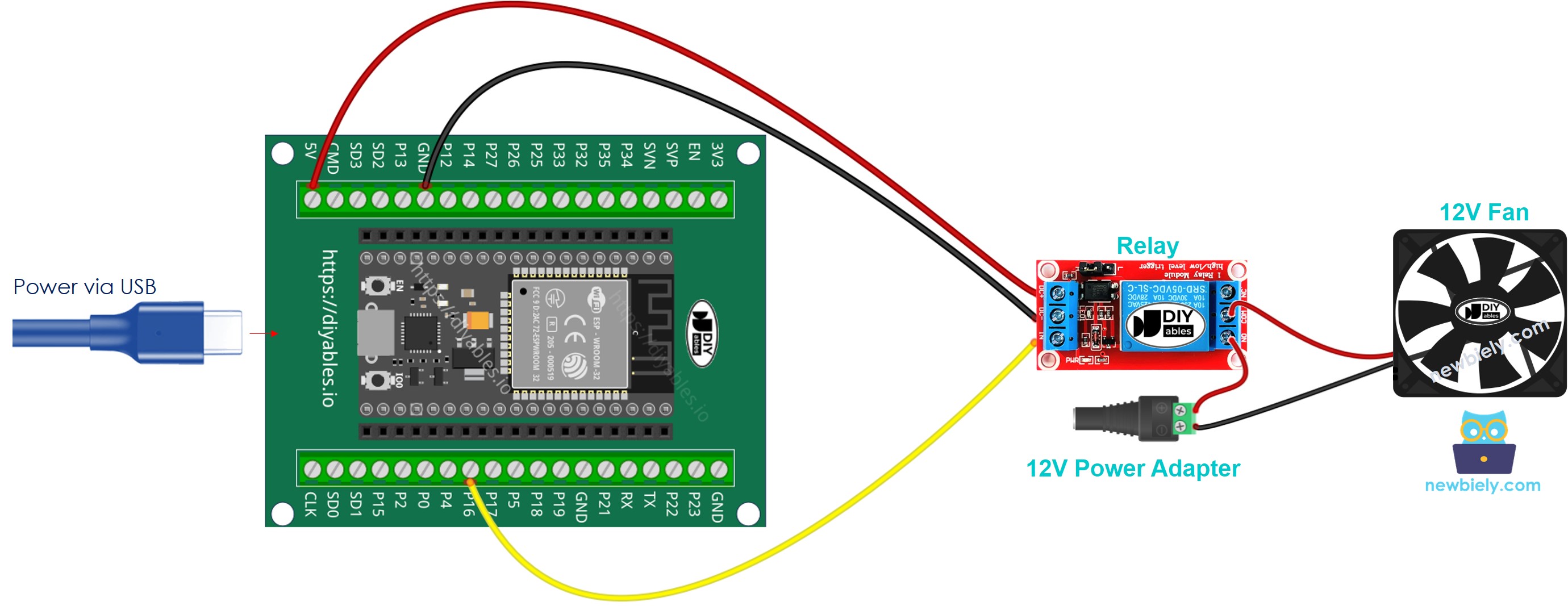 Como conectar o ESP32 e controlar o ventilador