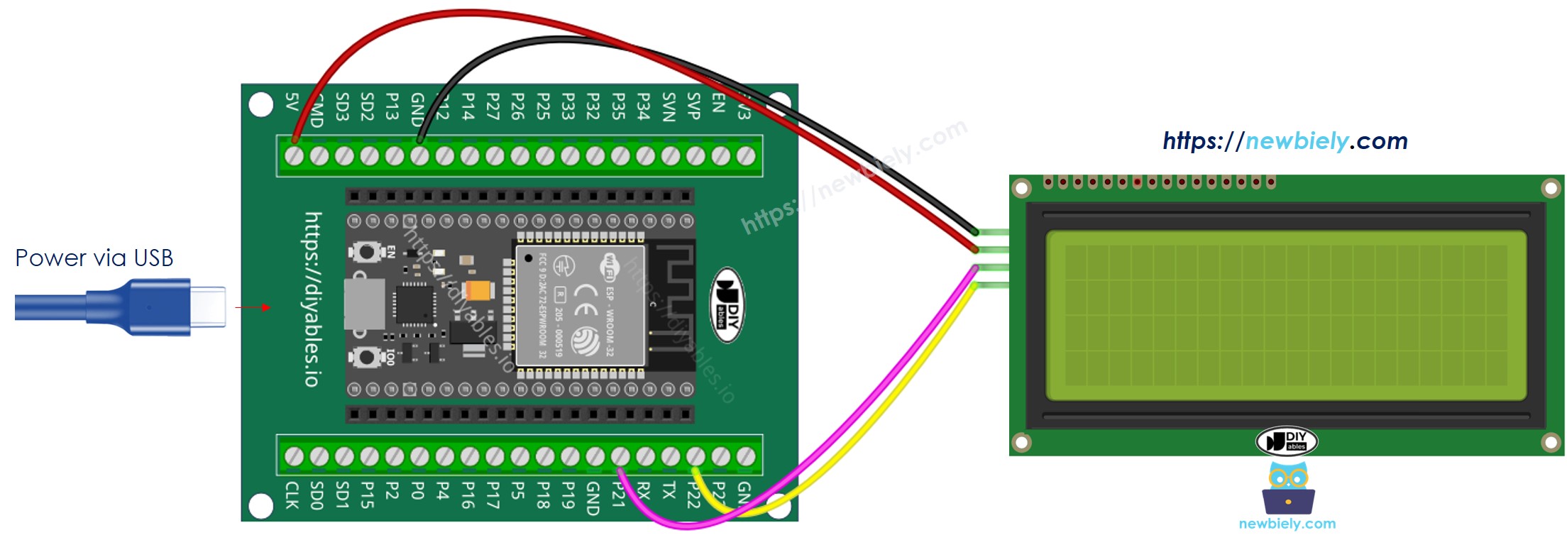 Como conectar o ESP32 e o LCD 20x4