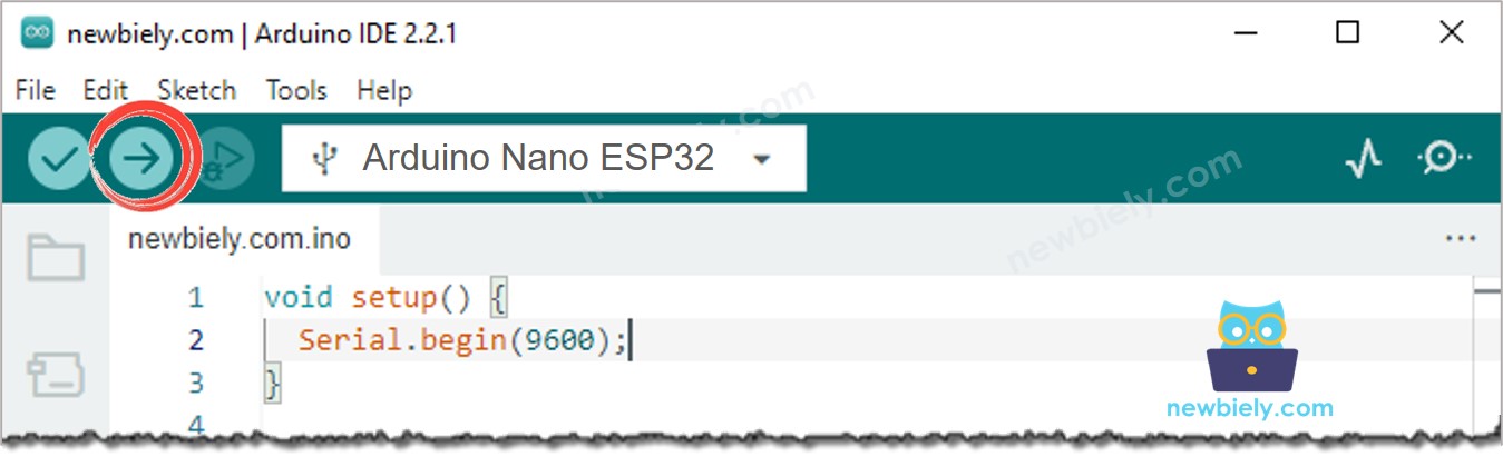 Como fazer upload do código do Arduino Nano ESP32 na Arduino IDE