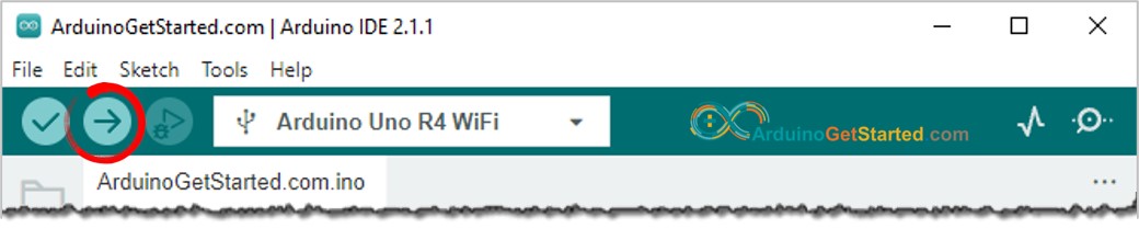 Como fazer upload do código do Arduino UNO R4 na Arduino IDE