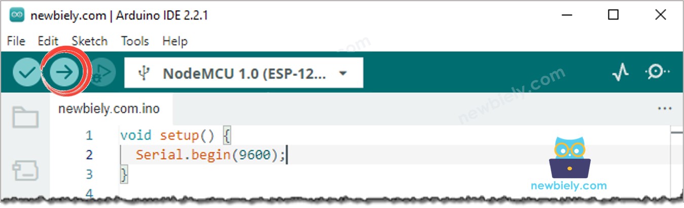 Upload de código na Arduino IDE