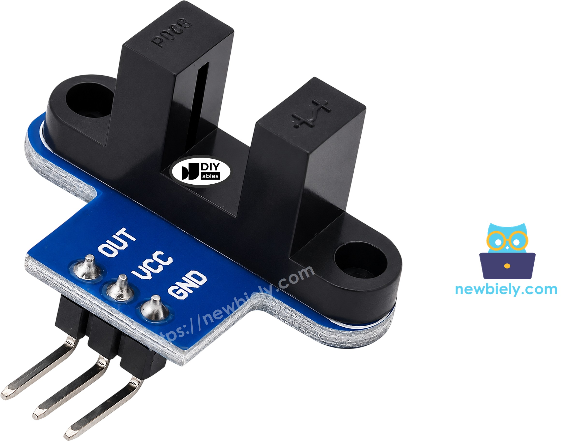 Pinagem do Sensor de Velocidade Óptico IR com Fenda