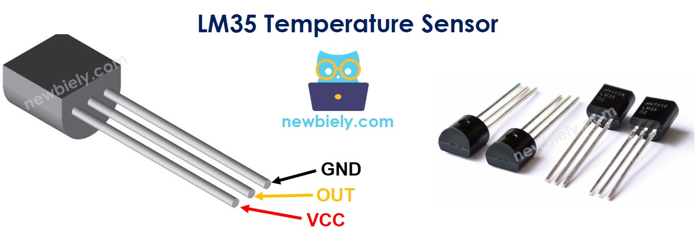 Pinagem do sensor de temperatura LM35