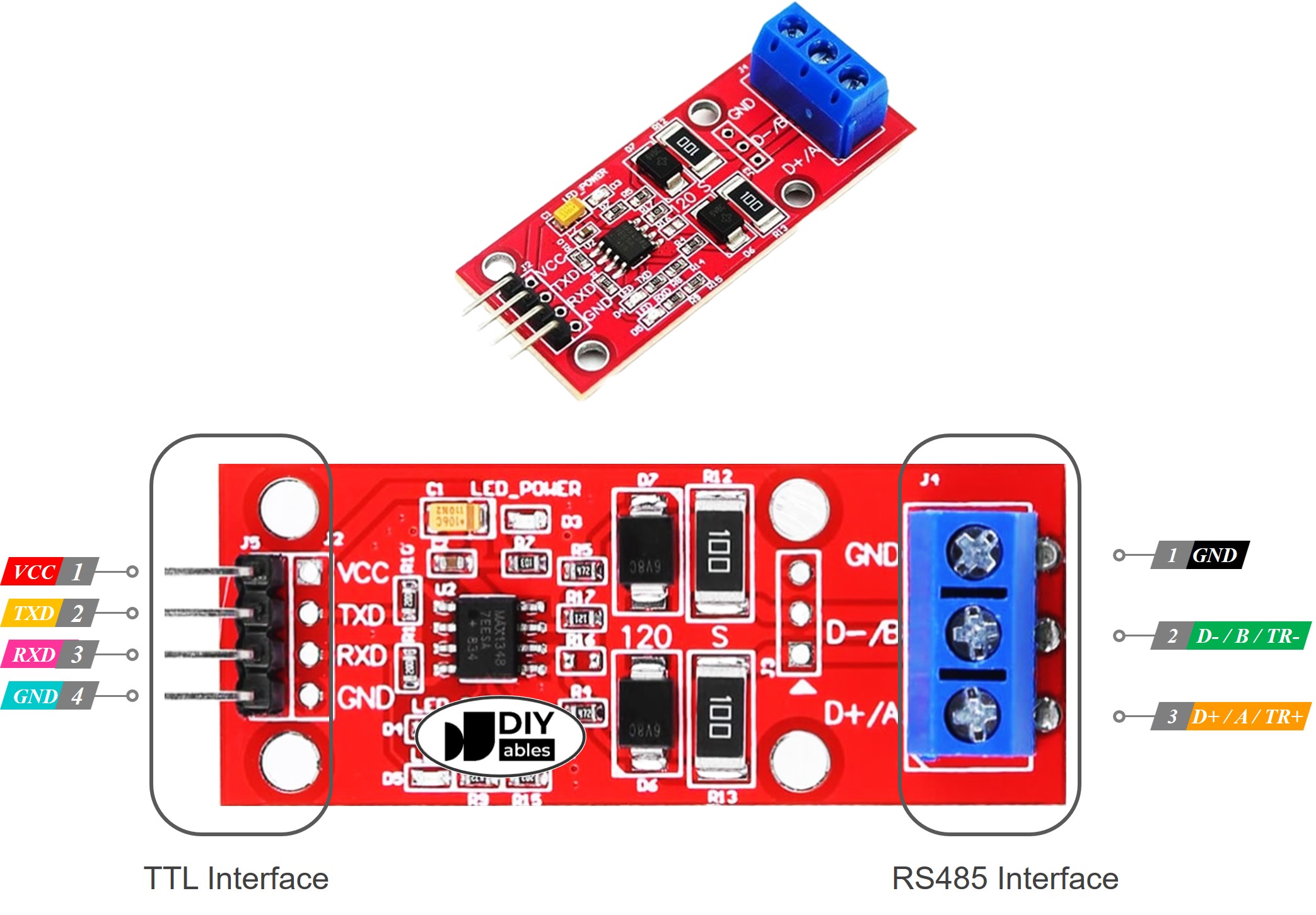Pinagem do módulo RS-485