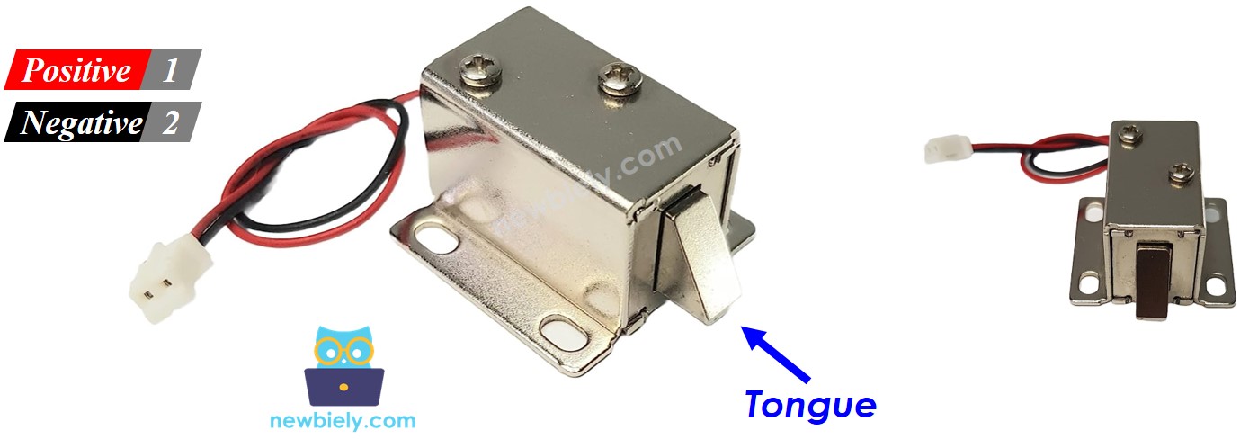 Pinagem da fechadura solenoide